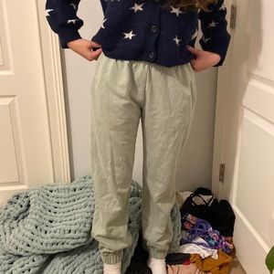 Hollister- Sage green sweatpants - size medium